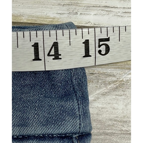 Chicos Pull On Jegging Ankle Jeans Womens Size 4 Light Wash Frayed Hem - Picture 6 of 8